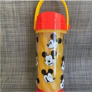 Disney‎ Mickey Mouse Tumbler Cup Color Changing Flip Top And Straw